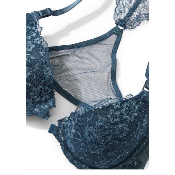 Victoria’s Secret Sexy Tee Lightly-Lined Demi Bra Lace Front Close 36 D - Picture 7 of 9